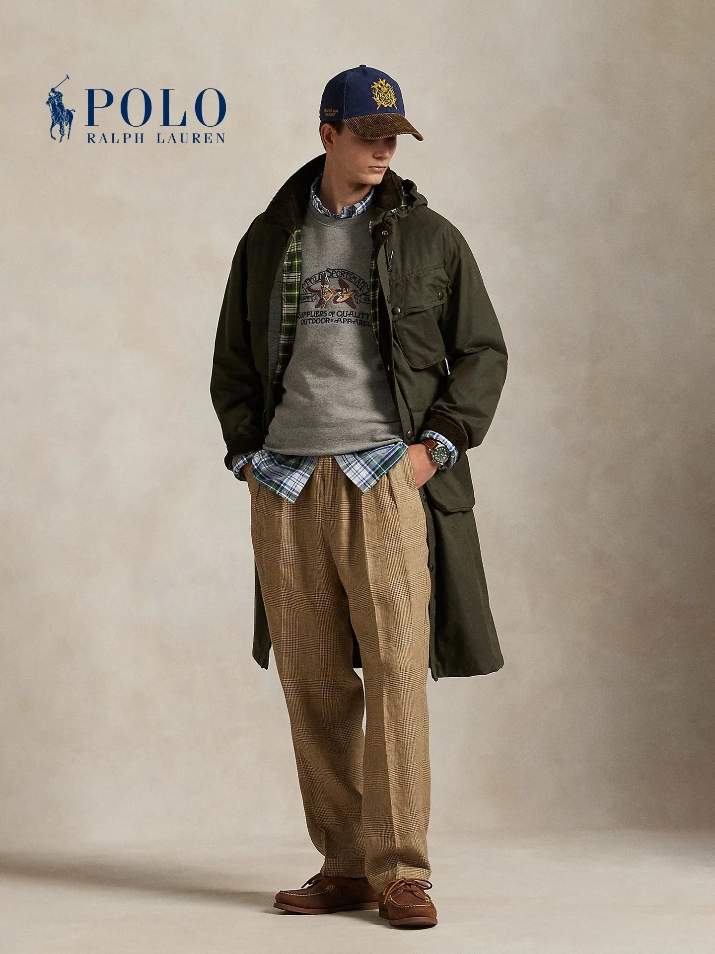 P220 Style number: RL017] RalphLauren/Ralph Lauren 2025 autumn and winter new terry sweatshirt multi-color embroidered logo